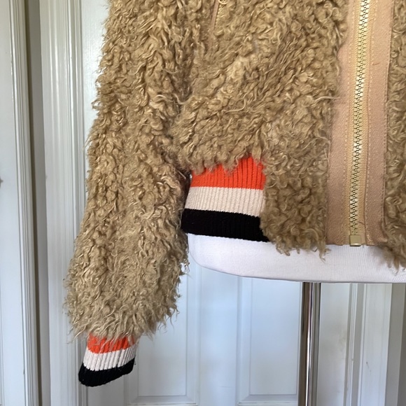 Free People High In The Sky Bomber Teddy Jacket - Picture 3 of 12